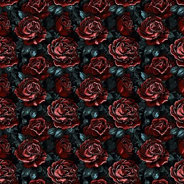 Artwork thumbnail, Deep Red Roses Variation by ajollycreation