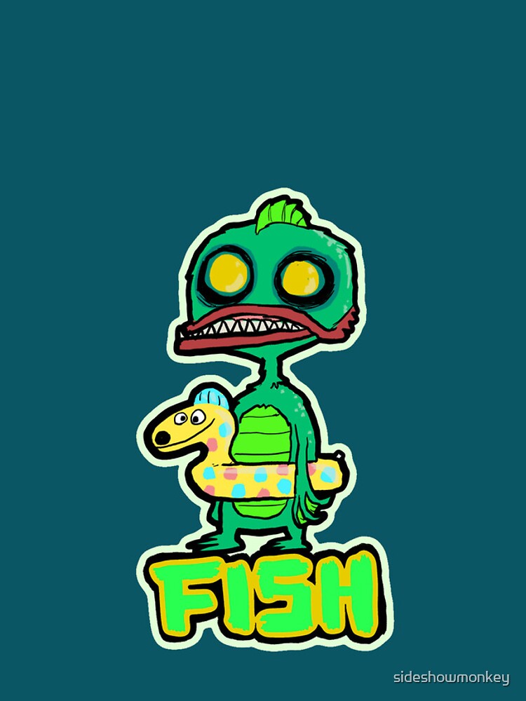 Thumbnail 4 of 4, iPhone Case, Fish Monster designed and sold by sideshowmonkey.