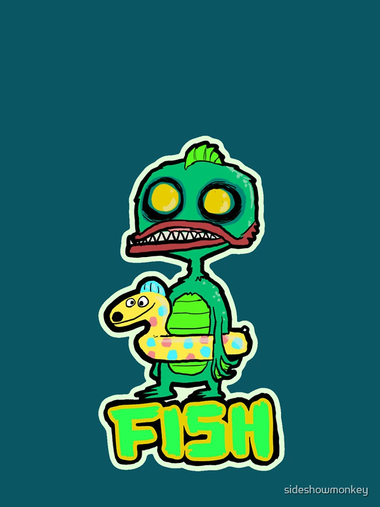 Thumbnail 4 of 4, iPhone Case, Fish Monster designed and sold by sideshowmonkey.
