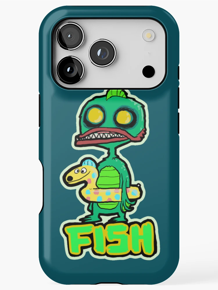 Thumbnail 1 of 4, iPhone Case, Fish Monster designed and sold by sideshowmonkey.