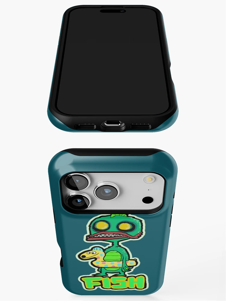 Thumbnail 3 of 4, iPhone Case, Fish Monster designed and sold by sideshowmonkey.