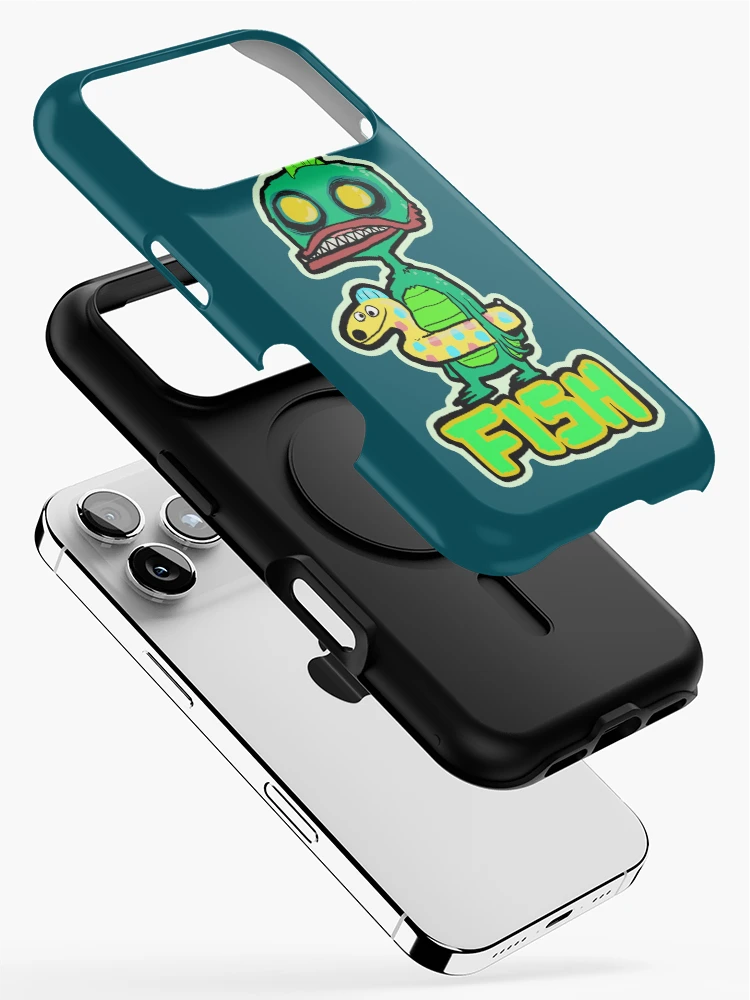Thumbnail 2 of 4, iPhone Case, Fish Monster designed and sold by sideshowmonkey.