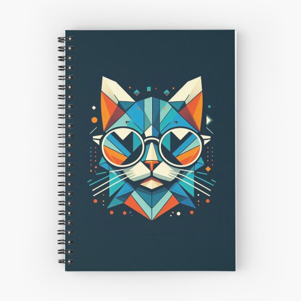 Item preview, Geometric Cat with Sunglasses designed and sold by mariacatsfan.