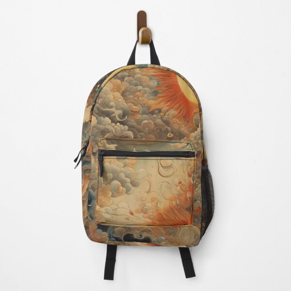 Item preview, Japanese-inspired Sun and Clouds Sky Hybrid Art designed and sold by NickWhittleArt.