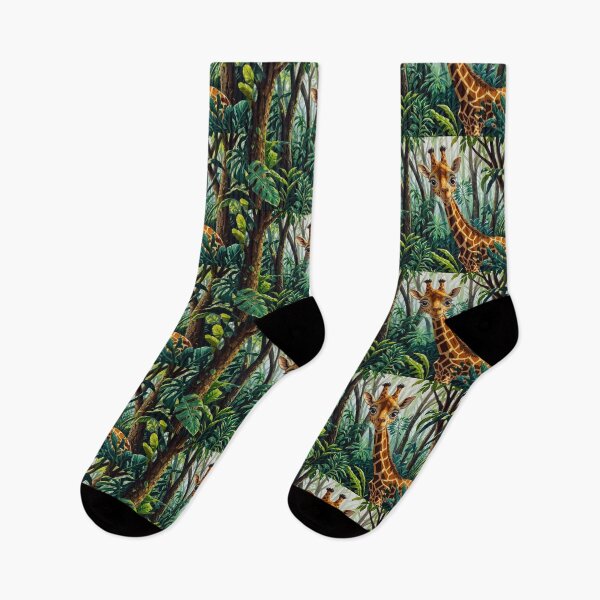 Item preview, Cheeky Cute Cartoon Giraffe Hiding in Trees designed and sold by NaturePrints.