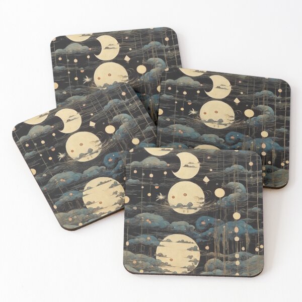 Item preview, Japanese-inspired Moon Spirit Art designed and sold by NickWhittleArt.