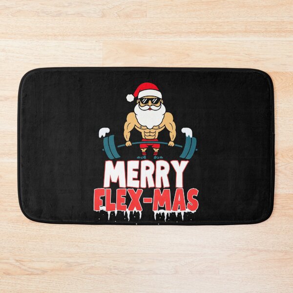 Item preview, Funny Santa Bodybuilding Merry Flex Mas designed and sold by BoozieHumor.
