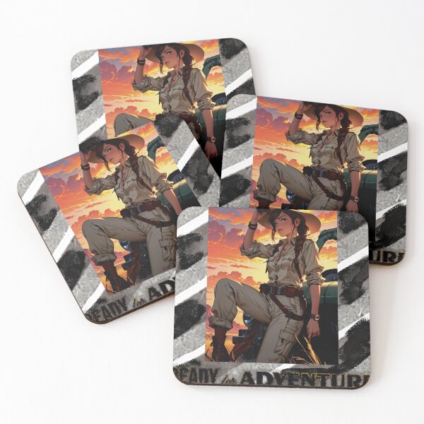 Item preview, Ready for Adventure – Anime Explorer Art with Sunset Aesthetic designed and sold by UmarSBazaaR.