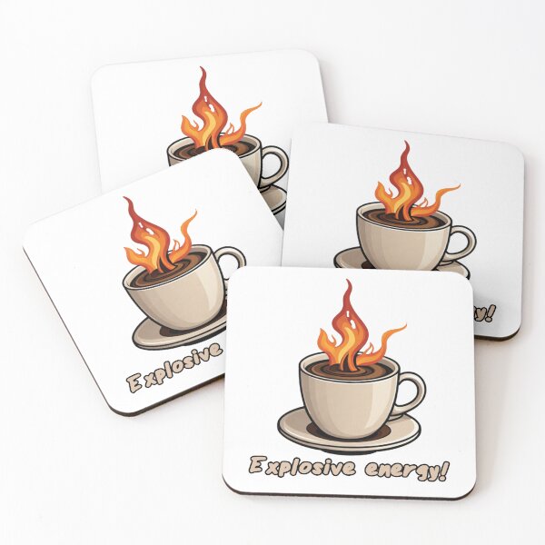 Item preview, Explosive Energy: Coffee with a Kick designed and sold by SketchOnScreen.
