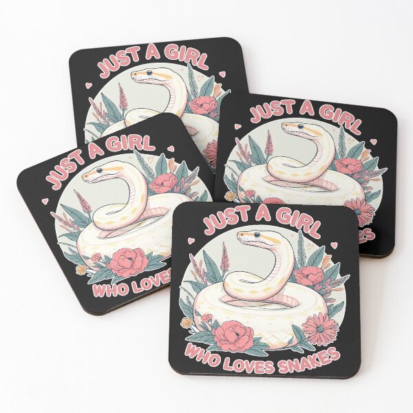 Item preview, Just A Girl Who Loves Snakes Python Floral designed and sold by TomFrontierArt.