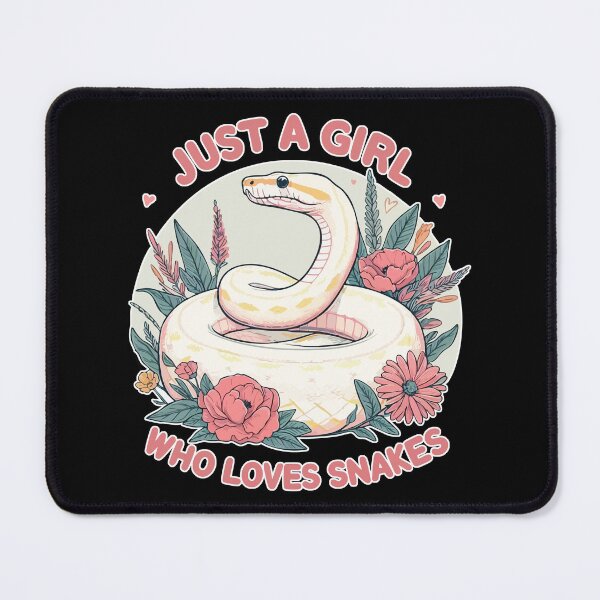 Item preview, Just A Girl Who Loves Snakes Python Floral designed and sold by TomFrontierArt.