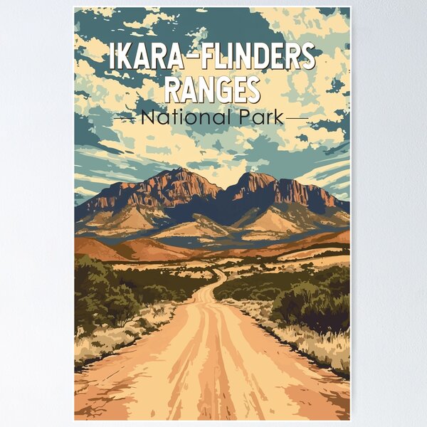Item preview, Ikara Flinders Ranges National Park Australia Travel Art Vintage designed and sold by KrisSidDesigns.