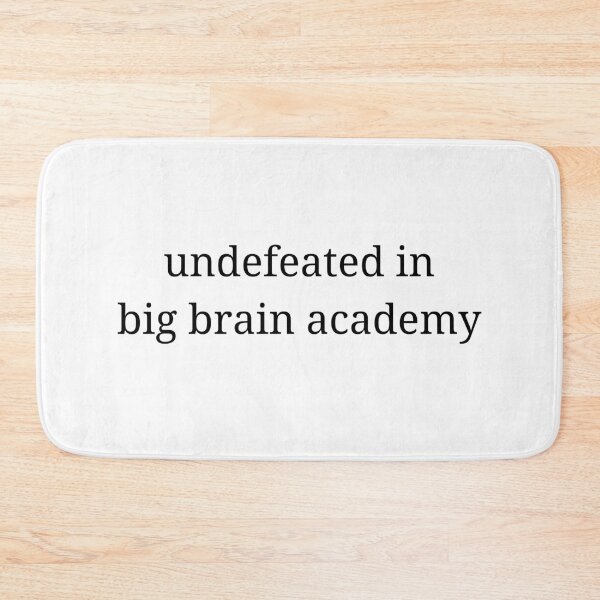 Item preview, undefeated at big brain academy trending text logo designed and sold by 3005Garments.