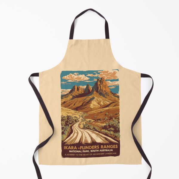 Item preview, Ikara Flinders Ranges National Park Illustration Travel Art Vintage designed and sold by KrisSidDesigns.