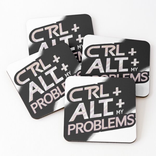 Item preview, ctrl + alt+ my problems designed and sold by catcraftss.