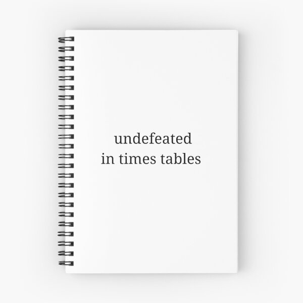 Item preview, undefeated in multiplication times tables  designed and sold by 3005Garments.