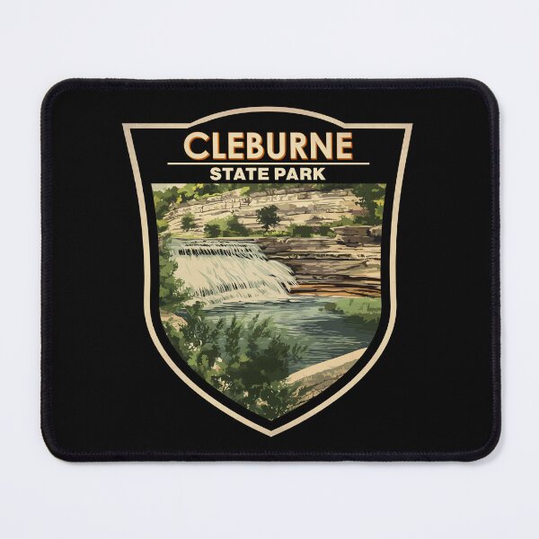 Item preview, Cleburne State Park Texas Illustration Travel Art Badge designed and sold by KrisSidDesigns.