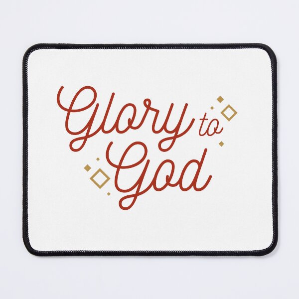 Item preview, Glory to God Red Lettered Christmas Gift with Gold Stars, Inspirational Holiday Coffee Accessory, Perfect Faith-Inspired Christmas Gift designed and sold by InHisImageGifts.