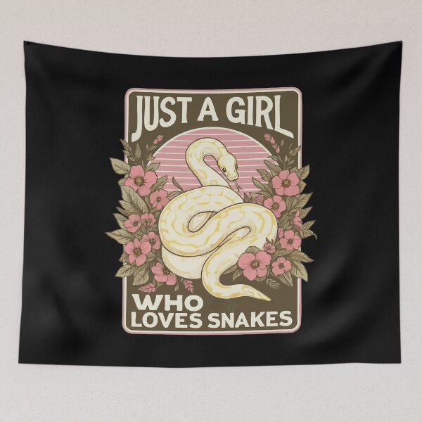 Item preview, Just A Girl Who Loves Snakes Python Retro designed and sold by TomFrontierArt.