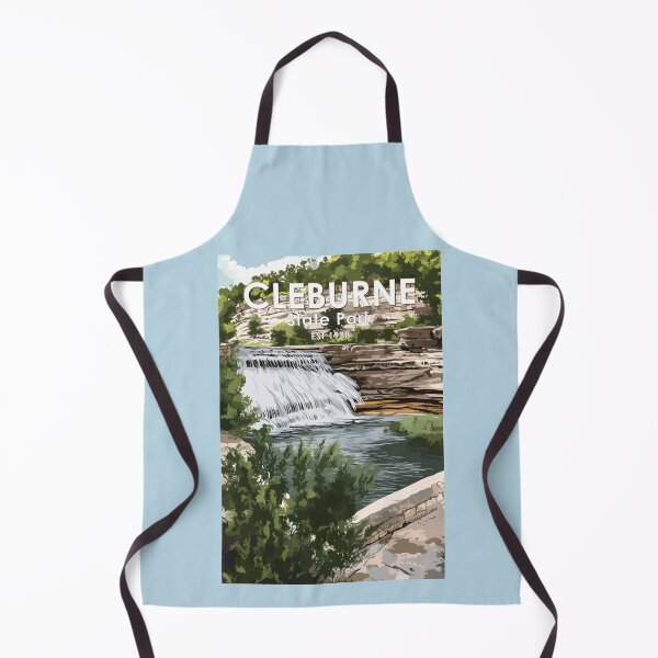 Item preview, Cleburne State Park Texas Illustration Travel Art Vintage designed and sold by KrisSidDesigns.