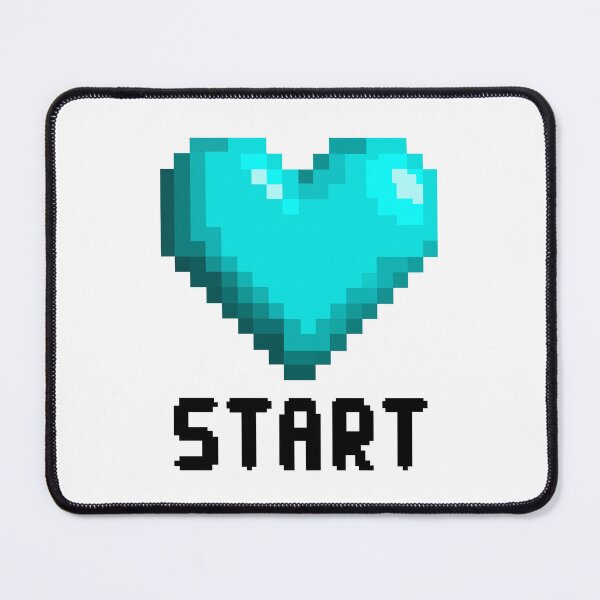 Item preview, Pixelated Cyan Heart - Retro Gaming designed and sold by Fikuall.