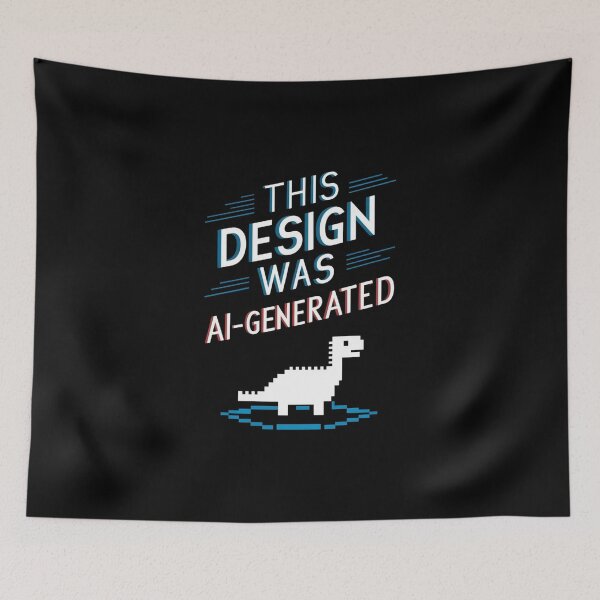 Item preview, This Design Was AI Generated Funny Gift For Tech Enthusiasts designed and sold by CosmicFreedom9.