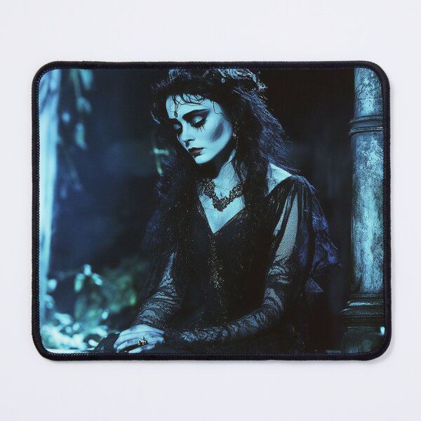 Item preview, Melancholic Woman in Midnight Blue designed and sold by LonesomeKnight.