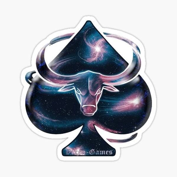 Item preview, The Cosmic Bull And Spade designed and sold by Vixen-Games.