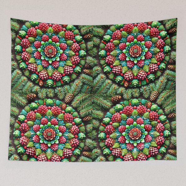 Item preview, Pinecone pine flora art mandala designed and sold by EmeraldeaDesign.