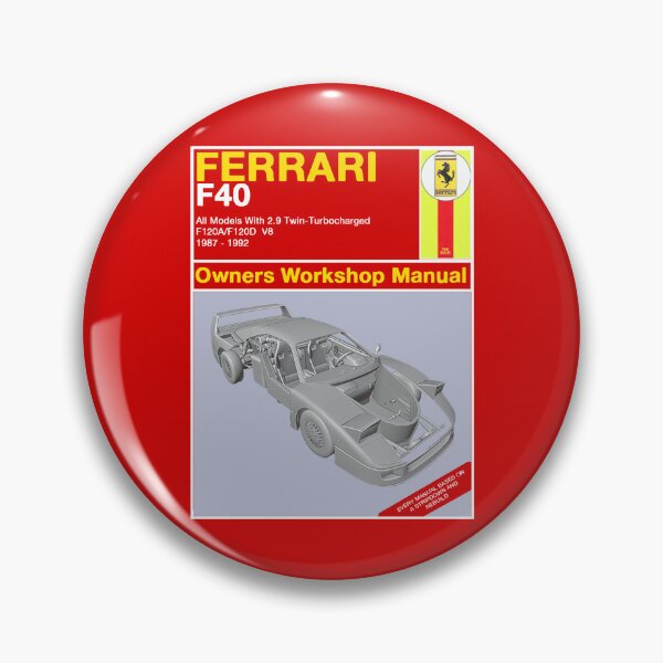 Item preview, Ferrari F40 Owners Manual designed and sold by KLloydPhotos.