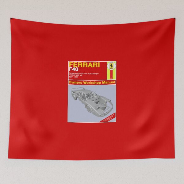 Item preview, Ferrari F40 Owners Manual designed and sold by KLloydPhotos.