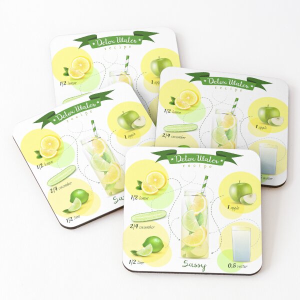 Item preview, Apple Detox Water Recipe designed and sold by kimberpix.