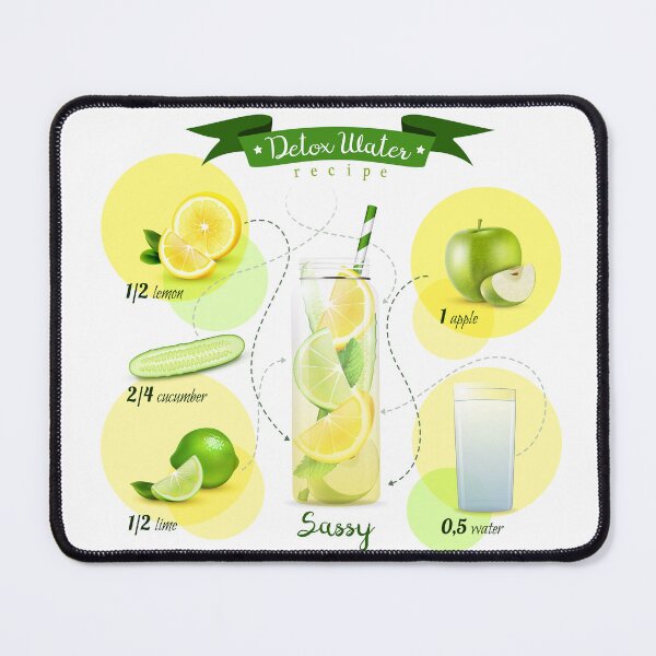 Item preview, Apple Detox Water Recipe designed and sold by kimberpix.