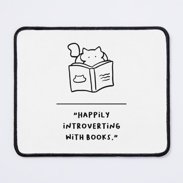 Item preview, "Happily Introverting with Books" designed and sold by RM-Journey.