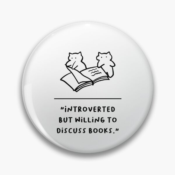 Item preview, "Introverted But Willing to Discuss Books" designed and sold by RM-Journey.