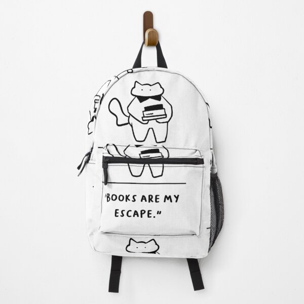 Item preview, "Books Are My Escape" designed and sold by RM-Journey.