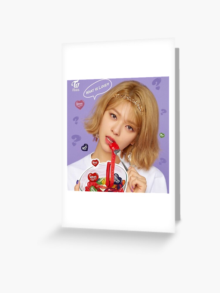 Jeongyeon Twice What Is Love Greeting Card By Anaaizzle Redbubble