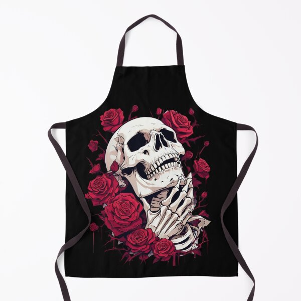 Item preview, Skull and red roses designed and sold by EccentricsByE.