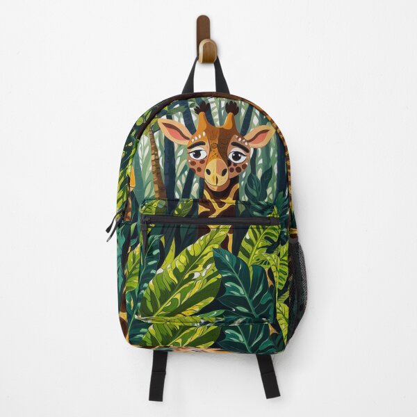Item preview, African Giraffes Hiding in Jungle Cartoon Art designed and sold by NaturePrints.
