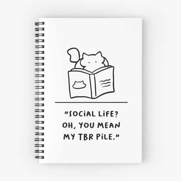 Item preview, "Social Life? Oh, You Mean My TBR Pile" designed and sold by RM-Journey.