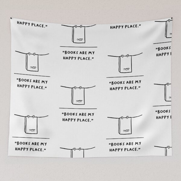 Item preview, "Books Are My Happy Place" designed and sold by RM-Journey.