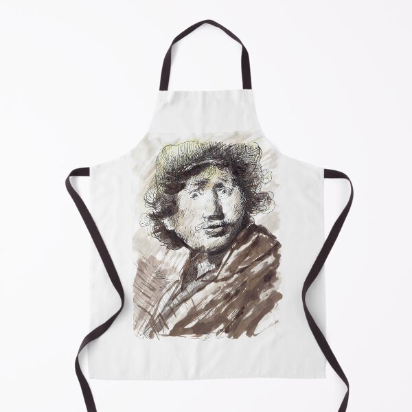 Item preview, Rembrandt-Inspired Engraving with Sepia Wash designed and sold by MihaitaStudio.