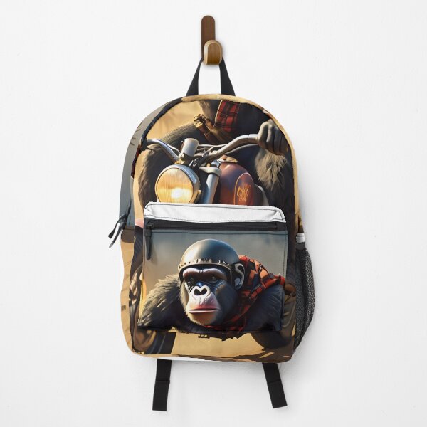 Item preview, "Gorilla on a vintage motorbike" designed and sold by Wiredart.