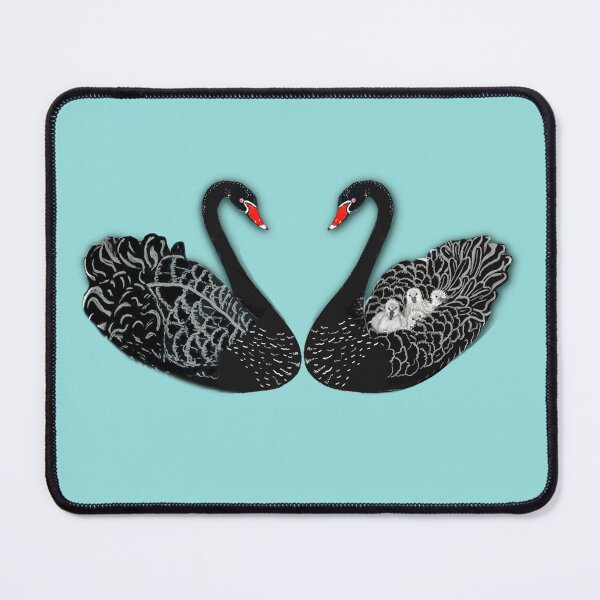 Item preview, Black swans and cygnets designed and sold by MagentaRose.