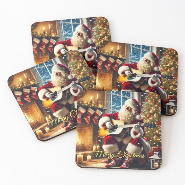 Item preview, Santa's Acoustic Guitar Christmas Melody designed and sold by MySheetMusicArt.