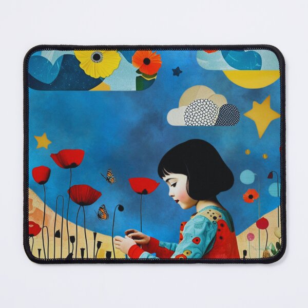 Item preview, Little girl with poppies designed and sold by diulid.
