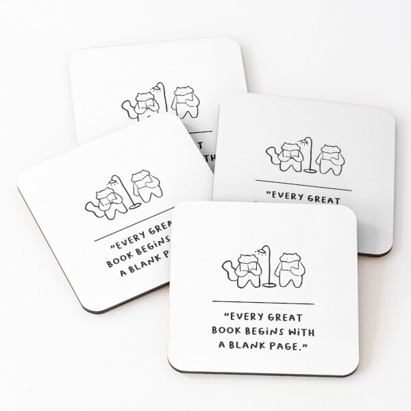 Item preview, "Every Great Book Begins with a Blank Page" designed and sold by RM-Journey.