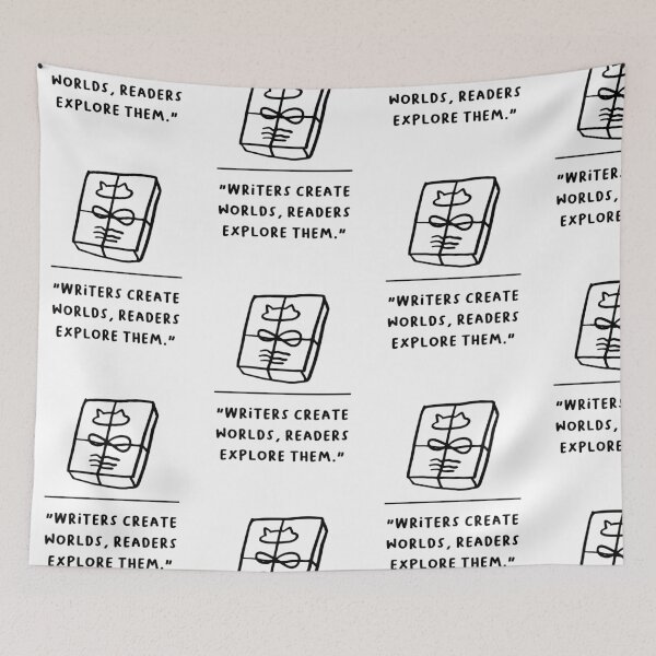 Item preview, "Writers Create Worlds, Readers Explore Them" designed and sold by RM-Journey.