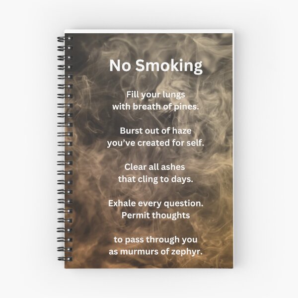 Item preview, Poetry wall art frame - No Smoking designed and sold by SunaynaPal.