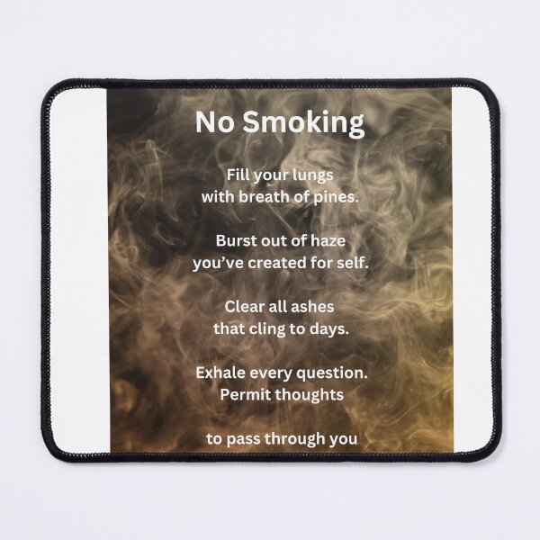 Item preview, Poetry wall art frame - No Smoking designed and sold by SunaynaPal.